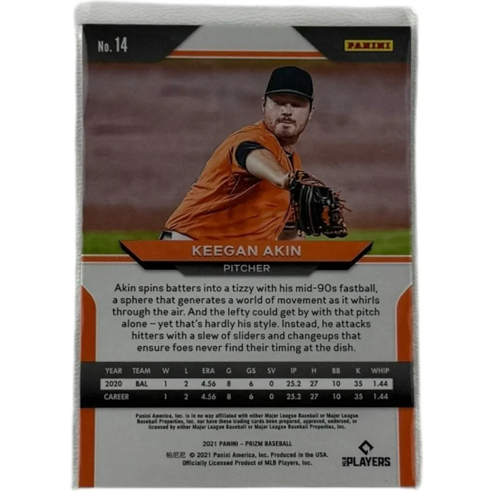 Keegan Akin 2021 Panini‎ Prizm RC #14